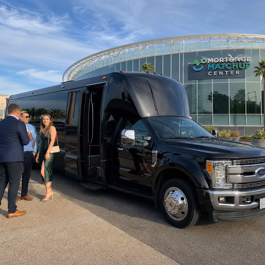 Rent a Bus to Mortgage Matchup Center