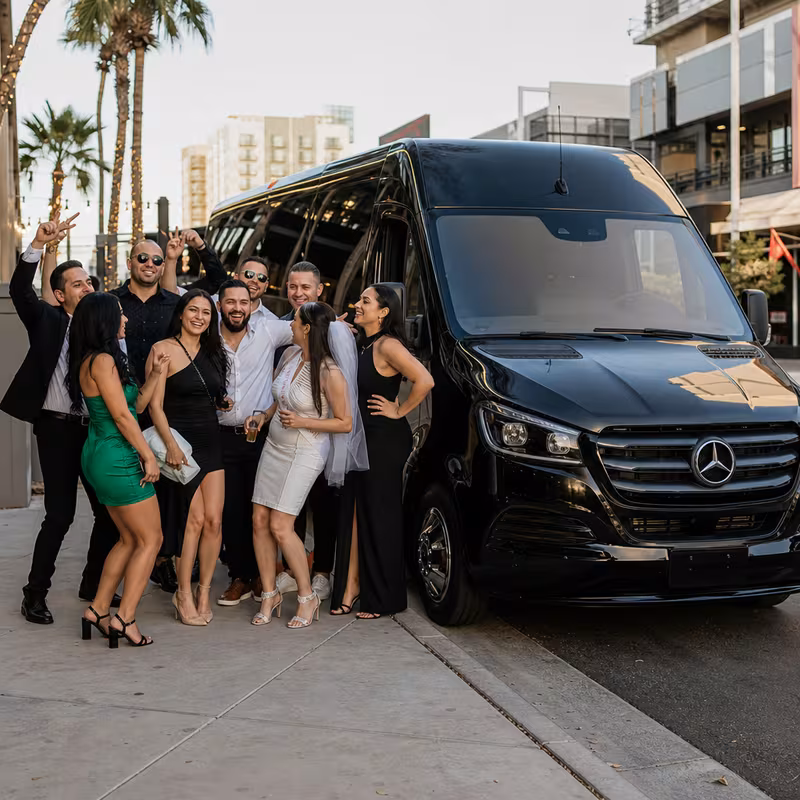 Glendale Bachelor & Bachelorette Transportation fleet vehicle