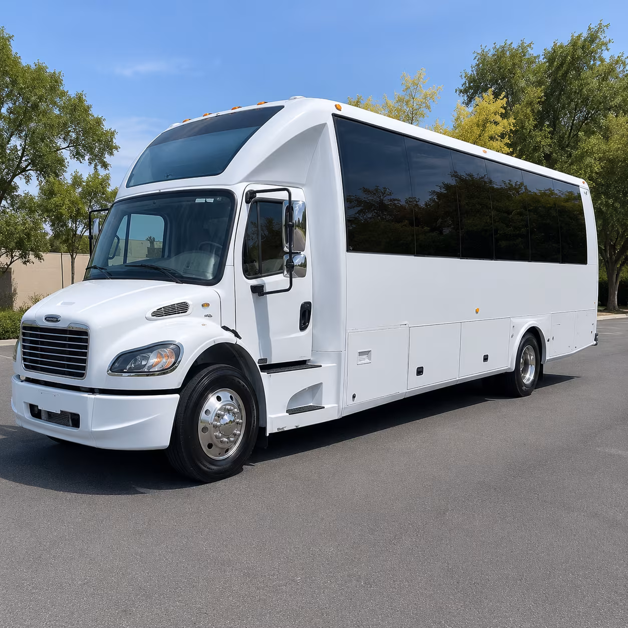 Glendale Birthday, Sweet 16, & Quinceañera Transportation party bus exterior