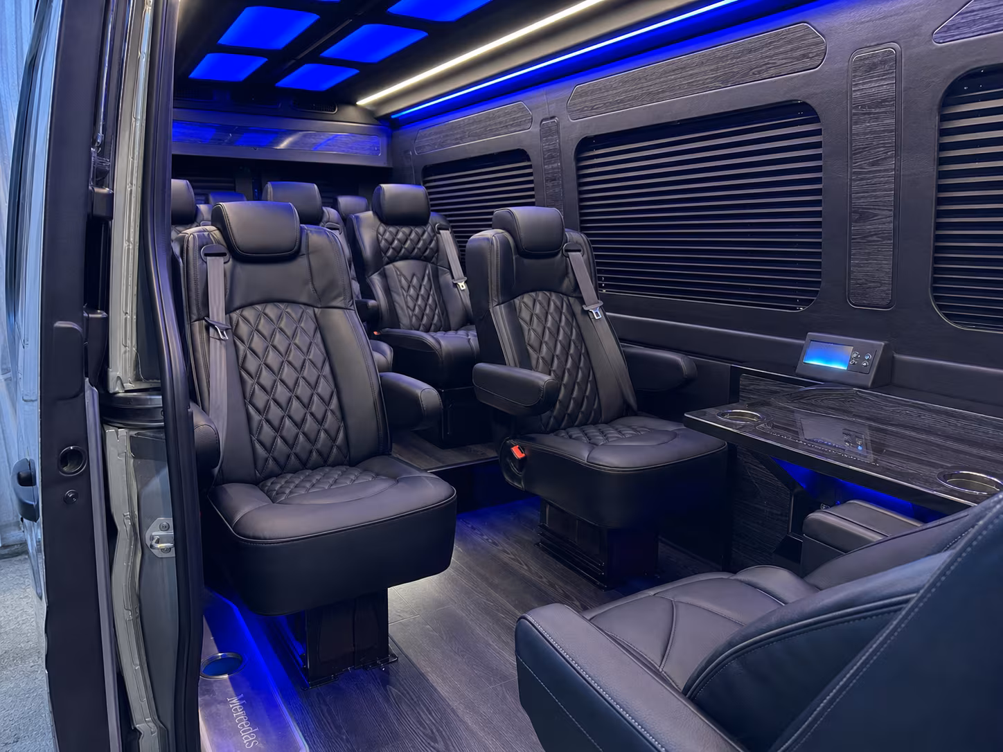 Glendale School Event Transportation party bus exterior