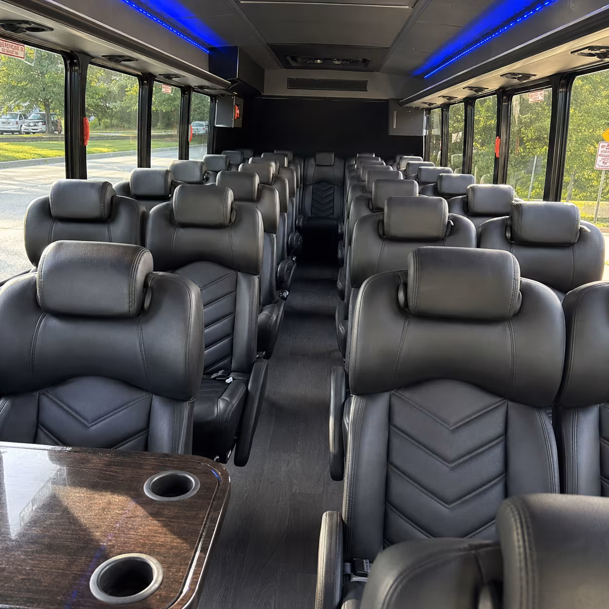 Glendale School Event Transportation party bus exterior