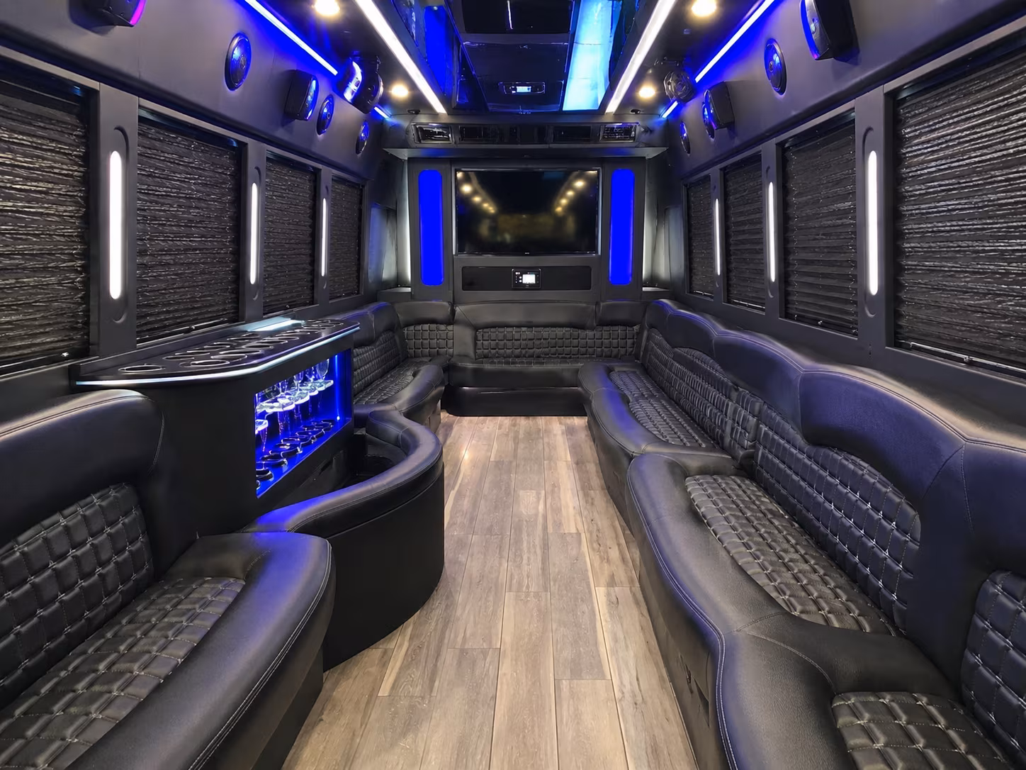 Glendale Sporting Event Transportation party bus exterior