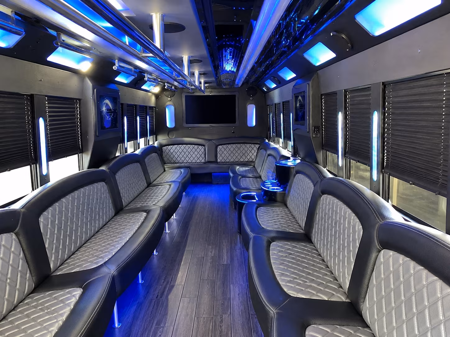 Glendale Wedding Transportation party bus exterior