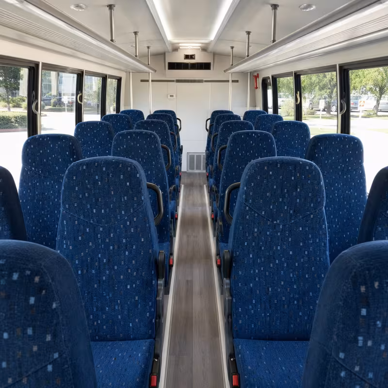 15-35 Passenger Minibus Inside