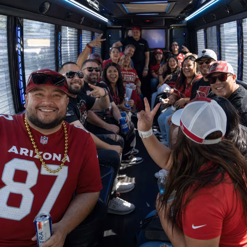 Glendale Sporting Event Transportation fleet vehicle