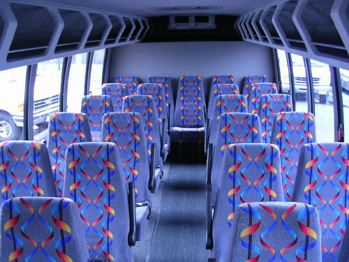 Peoria 24 Passenger Mini Bus Interior
