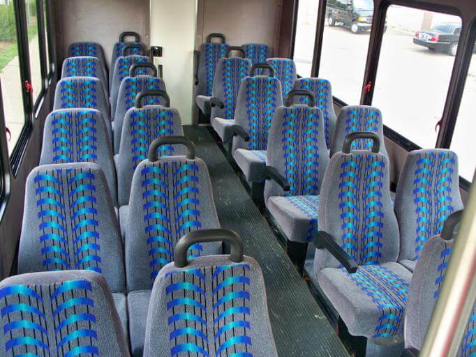 Peoria 25 Passenger Mini Bus Interior
