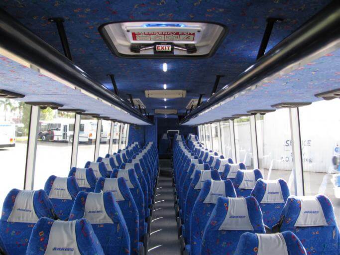 Peoria 56 Passenger Charter Bus Interior