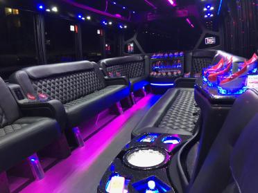 Tucson 15 Passenger Party Bus Interior