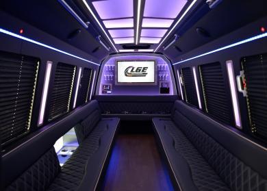 Buckeye 18 Passenger Limo Bus Interior