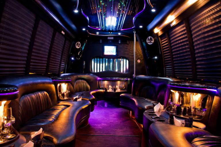 Scottsdale 22 Passenger Party Bus Interior