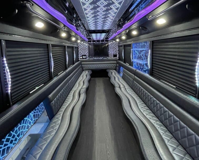Tucson 30 Passenger Party Bus White Interior