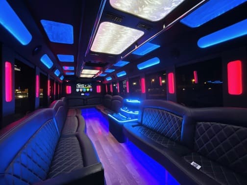Phoenix 35 Passenger Party Bus Interior