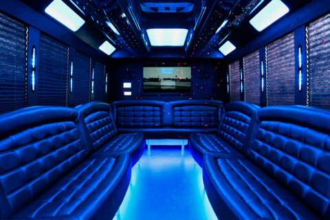 Phoenix 36 Passenger Party Bus Interior